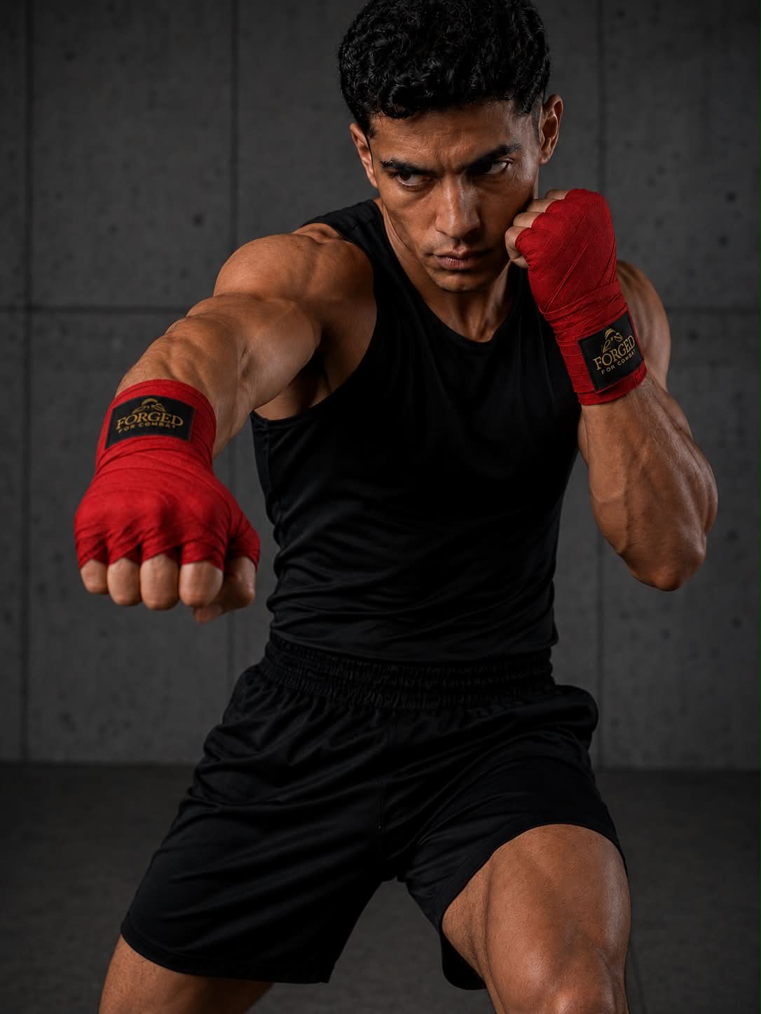 Premium Boxing MMA Hand Wraps - Red 3m (Kids)