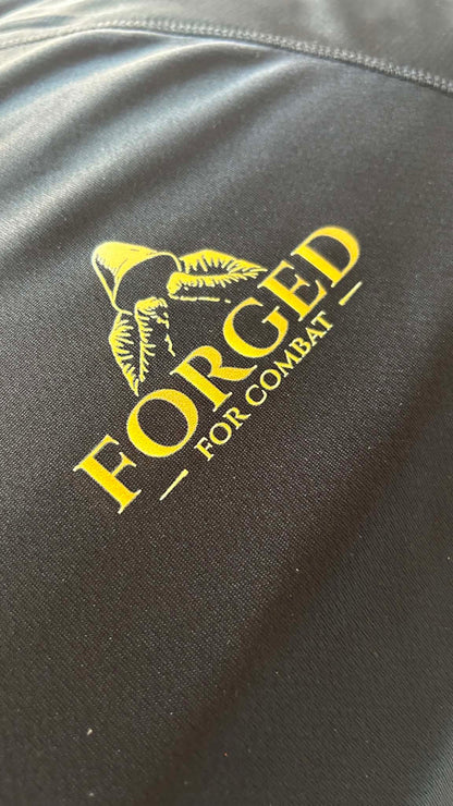 Forged for Combat - Black Training Gym Shirt 