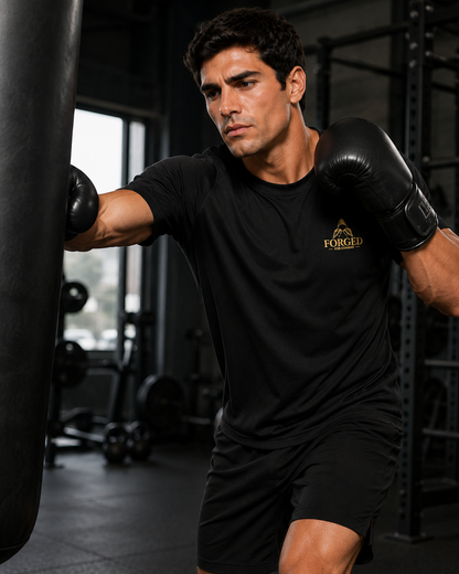 Forged for Combat - Black Training Gym Cool T-Shirt