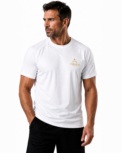 Forged for Combat White Training Gym Cool T-Shirt