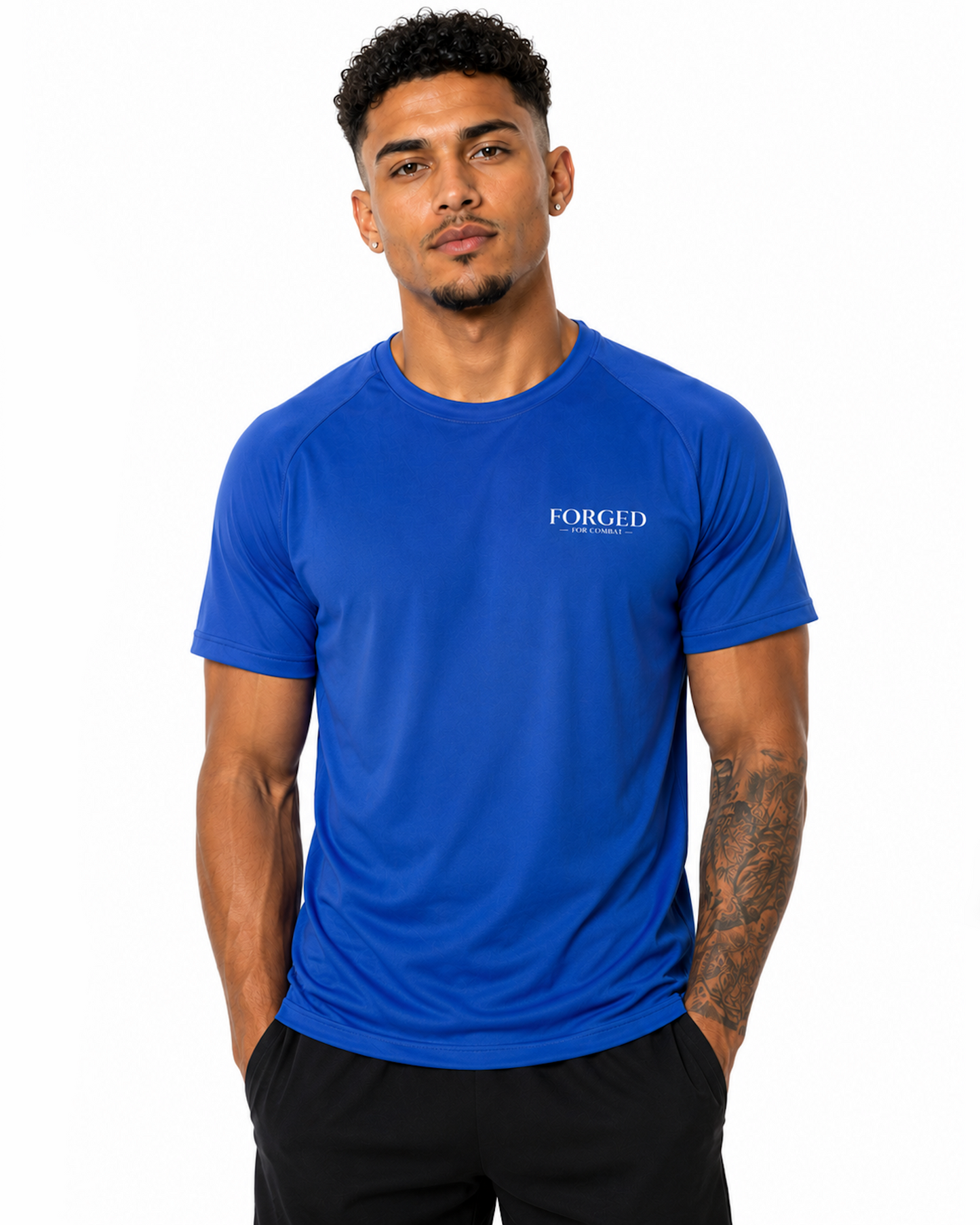 Forged for Combat - Blue Training T-Shirt