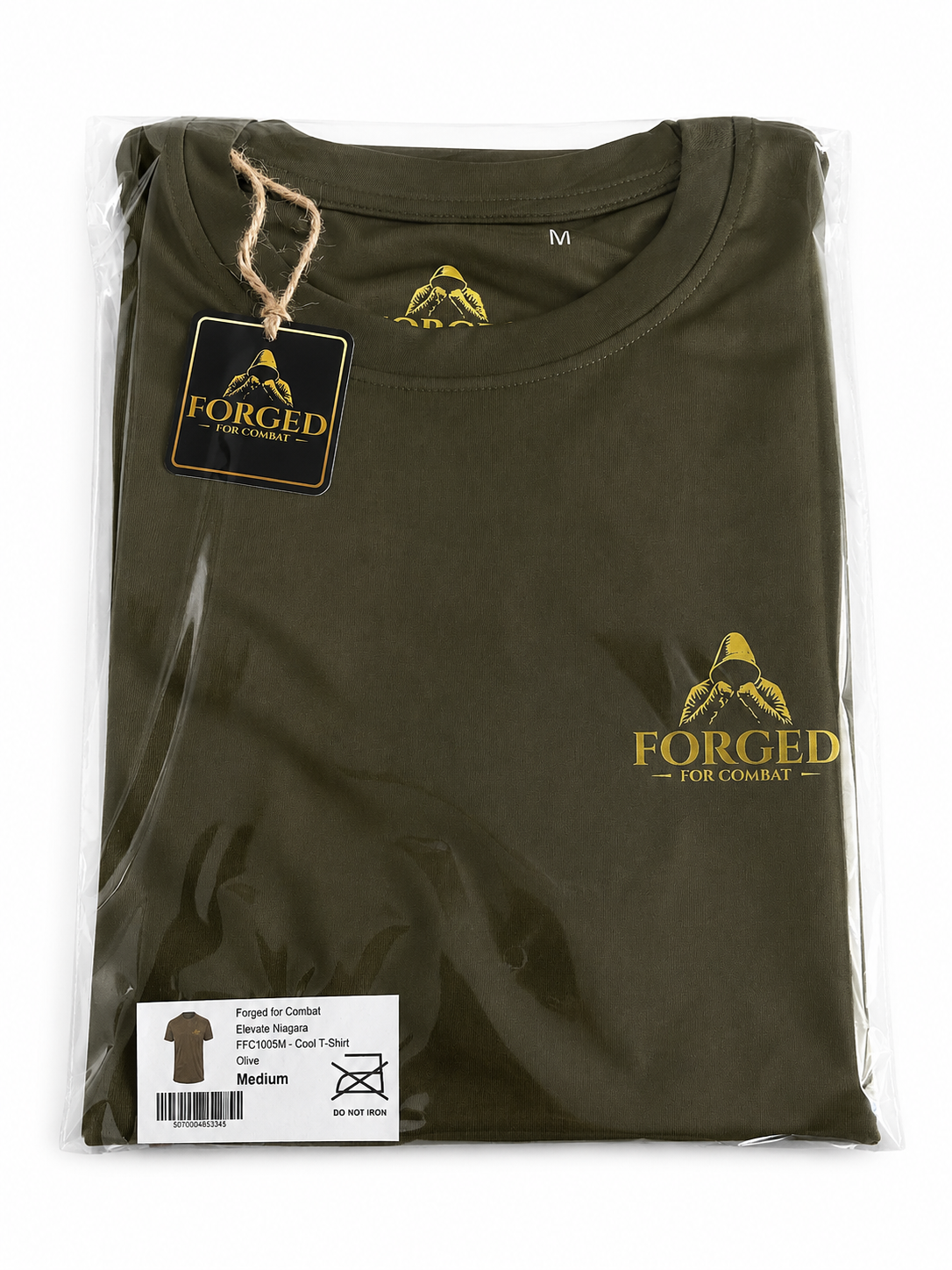 Forged for Combat Olive Training Gym Cool T-Shirt