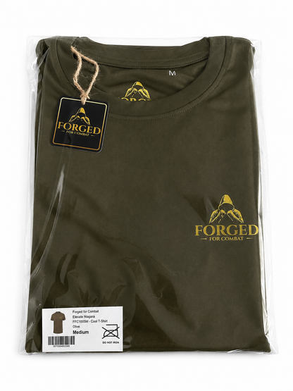 Forged for Combat Olive Training Gym Cool T-Shirt