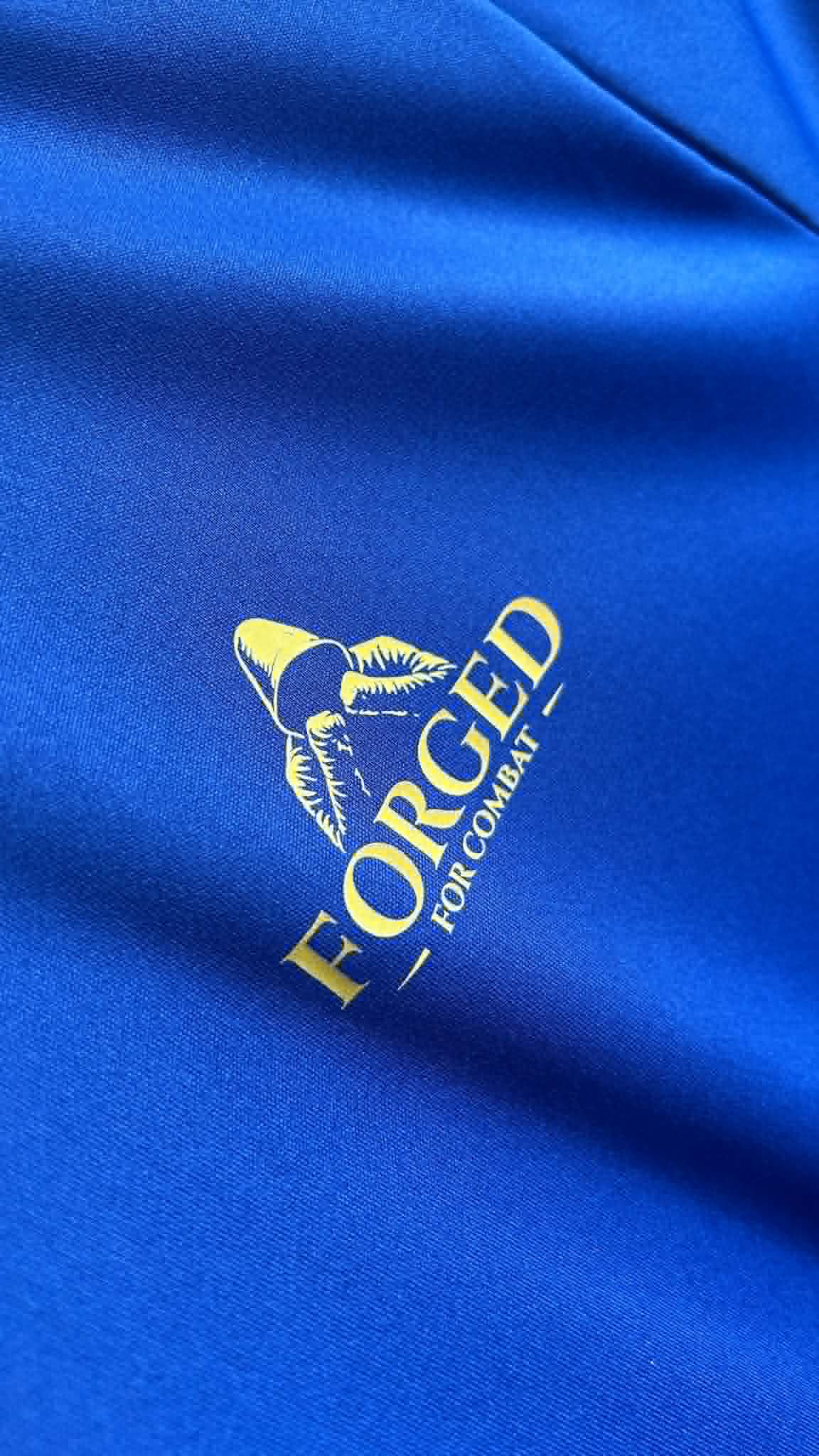 Forged for Combat Blue Training Gym Cool T-Shirt