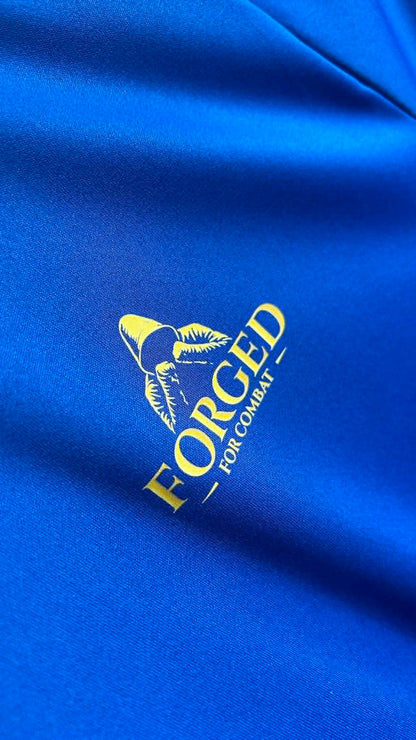 Forged for Combat Blue Training Gym Cool T-Shirt