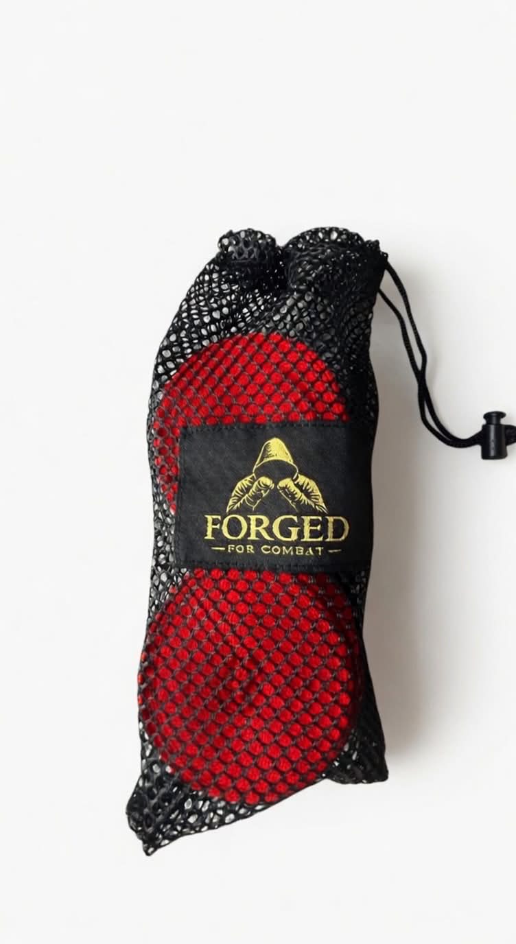 Forged for Combat Premium Boxing Hand Wraps - Red 4.5m