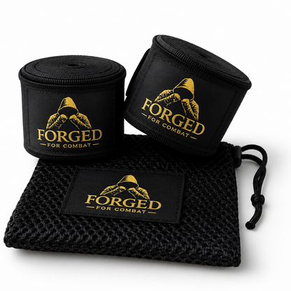Premium Boxing MMA Hand Wraps - Black  3m (Kids)