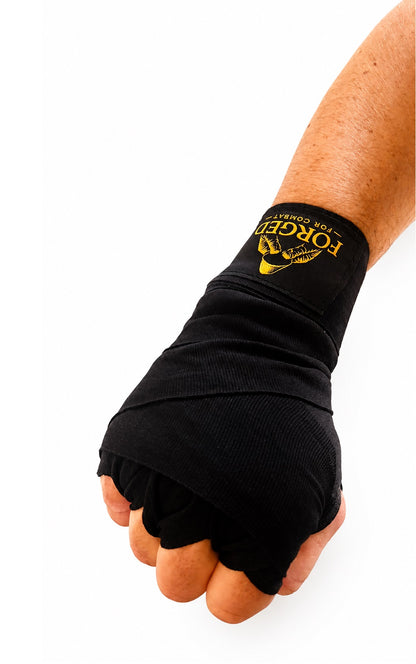 Premium Boxing MMA Hand Wraps - Black  3m (Kids)