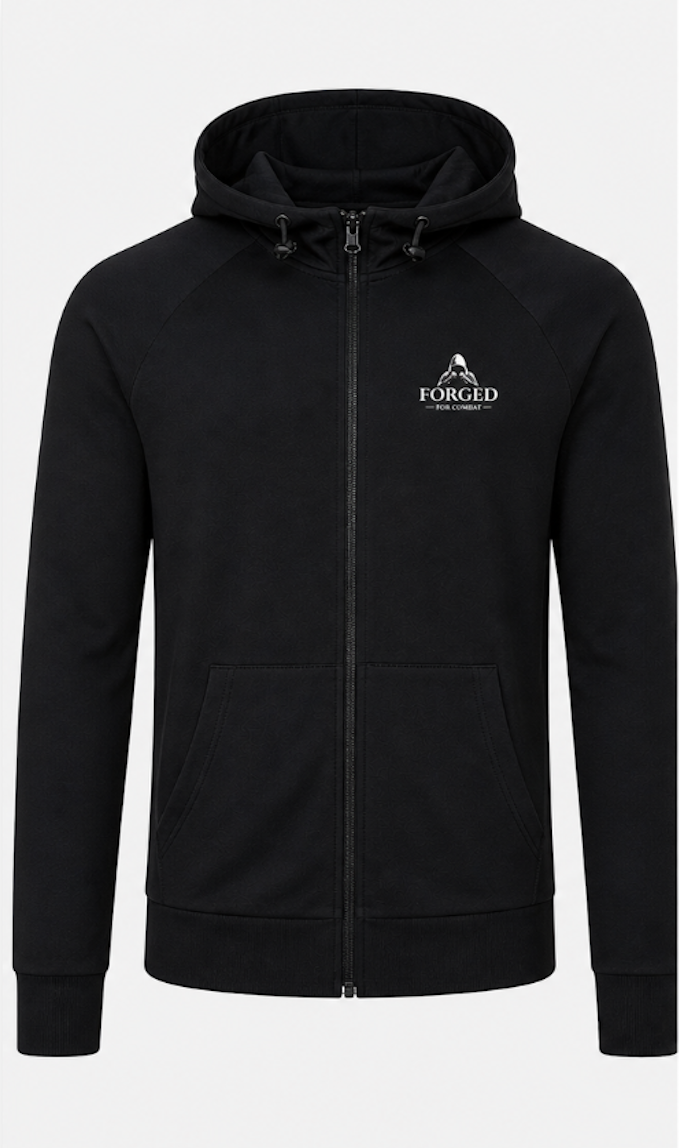 Forged for Combat - Black Training Hoodie