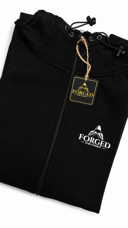 Forged for Combat - Black Training Hoodie