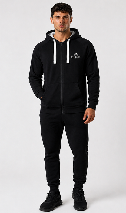 Forged for Combat - Black High Quality Hoodie