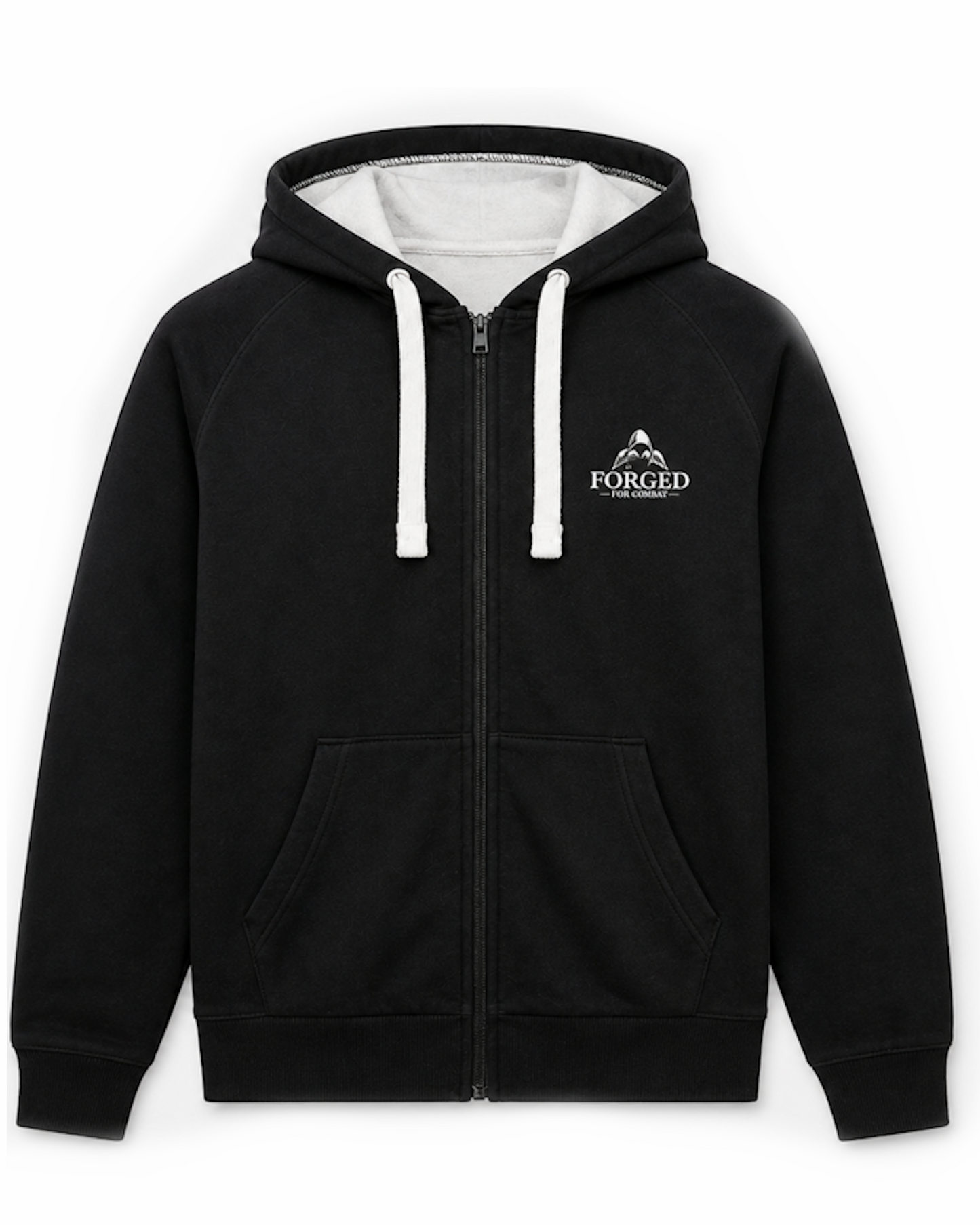 Forged for Combat - Black High Quality Hoodie