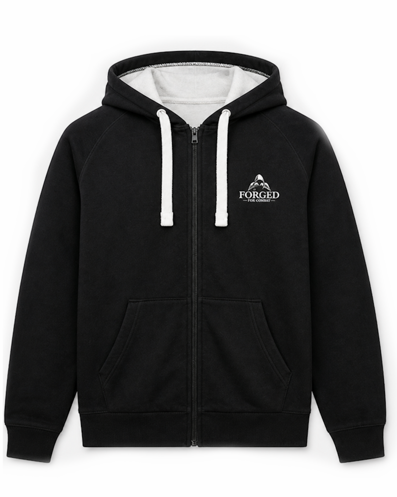 Forged for Combat - Black High Quality Hoodie