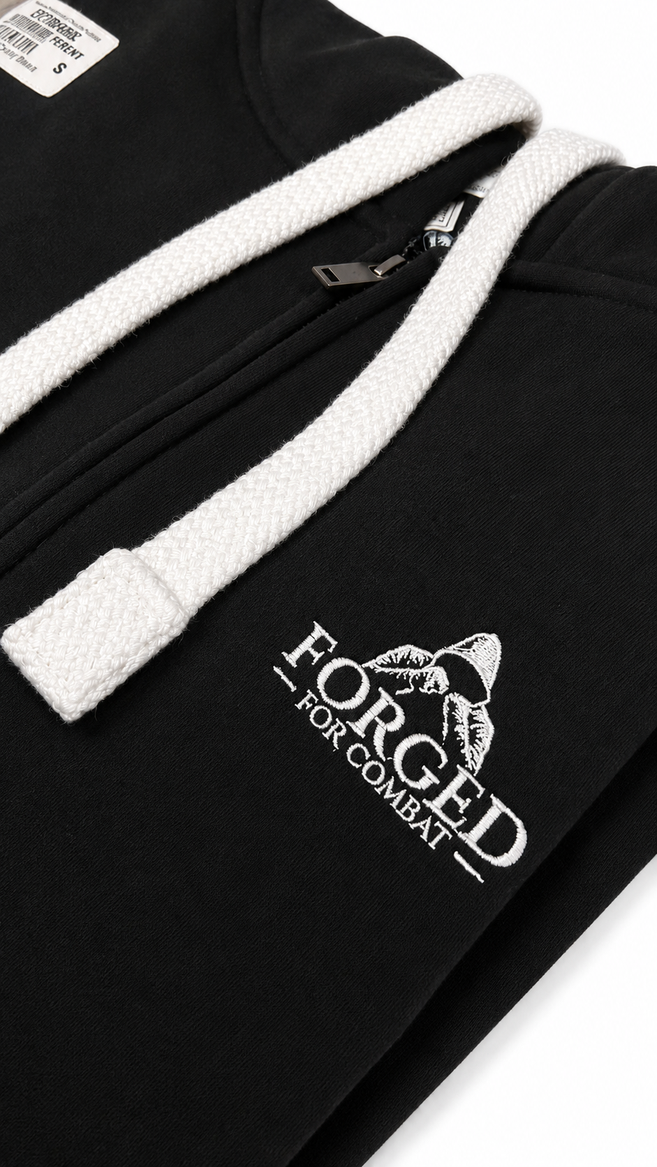 Forged for Combat - Black High Quality Hoodie