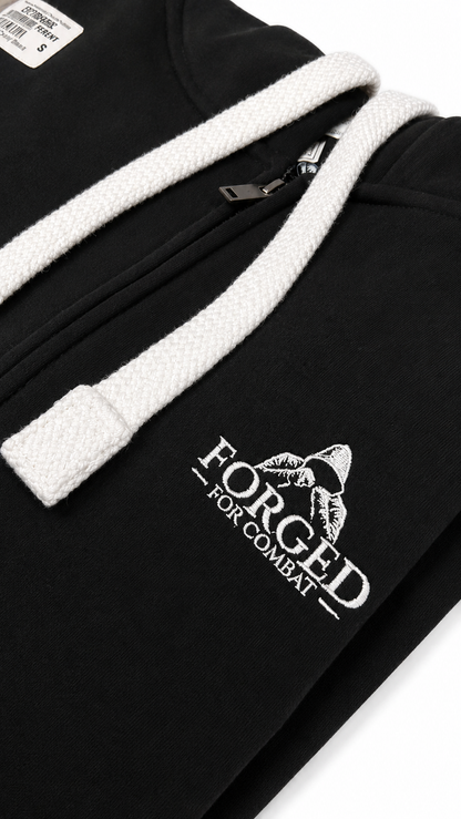 Forged for Combat - Black High Quality Hoodie